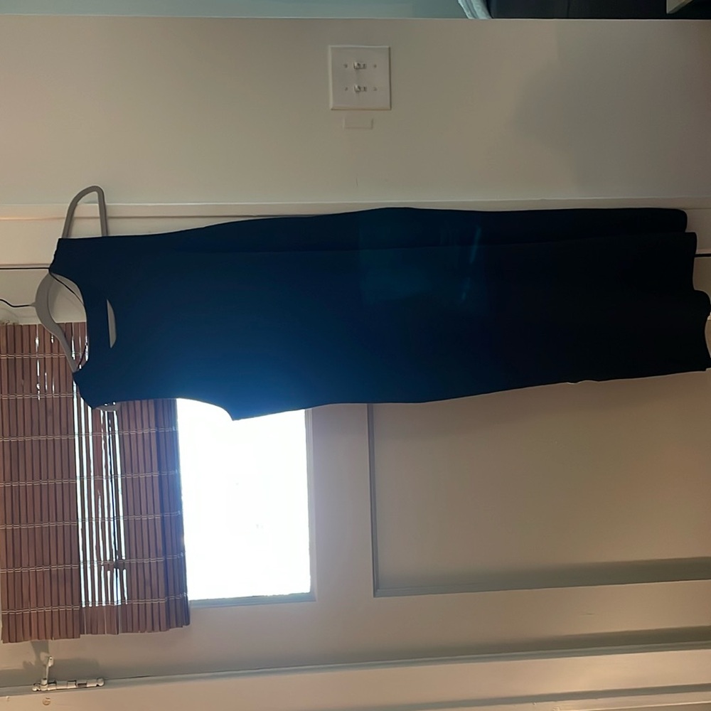 Long black sleeveless dress 3x